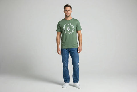 T-shirt Adrian vert pétrole