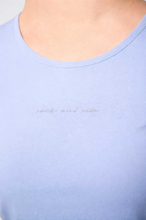 T-shirt Avella bleu ciel pour femme