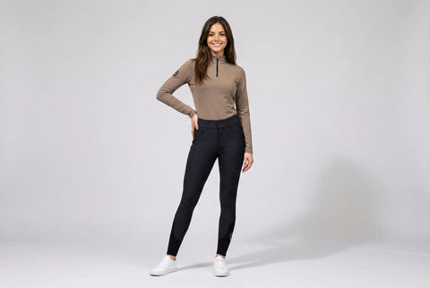 Riding Breeches Acentola Knee Grip Black