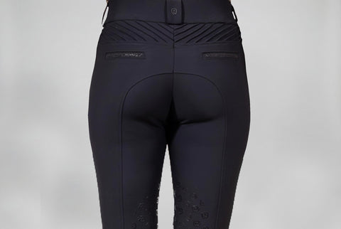 Riding Breeches Acentola Knee Grip Black