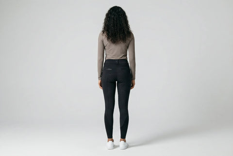 Reithose Acentola Full Grip schwarz