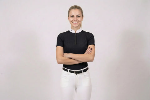 T-shirt de concours manches courtes Anoia noir