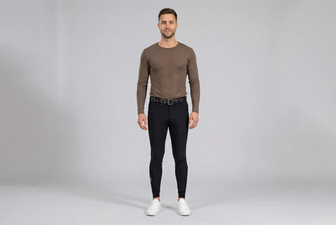 Culotte d'équitation Acento Knee Grip noire