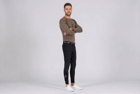 Culotte d'équitation Acento Knee Grip noire