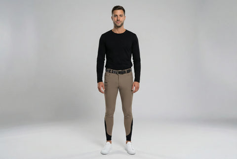 Riding Breeches Acento Knee Grip Taupe