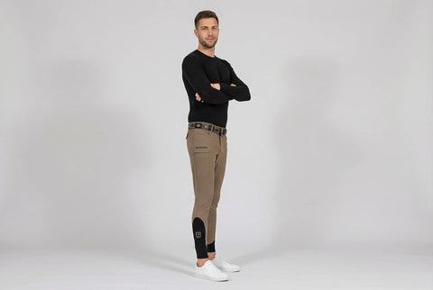 Riding Breeches Acento Knee Grip Taupe