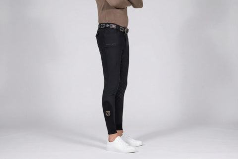 Reithose Acento Full Grip schwarz