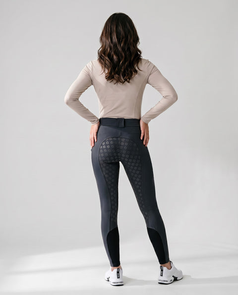 Reithose Luca Full Grip anthrazit